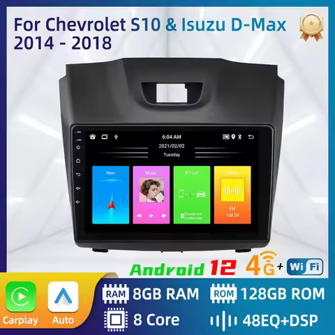 for Chevrolet S10 Isuzu DMAX D-Max 2014 - 2018 GPS Navigation Stereo Multimedia Player Autoradio Car