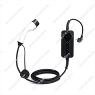 Portable EV Charger 10- 32A 7kw Electric Car Charger With Control Box 5 Meters Cable