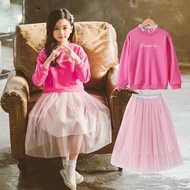 Set Pink Shirt + Ruffled Skirt/A87-90/530