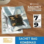 (PACK) TRANSMETZ plastic sachet bag 7x9 CM non ziplock packaging foil sachet 7 x 9