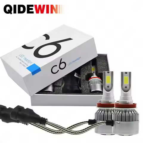C6 H1 H3 Led Headlight Bulbs H7 LED Car Lights H4 LED 880 H11 HB3 9005 HB4 9006 H13 6000K 72W 8000LM