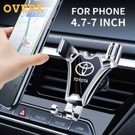 Car Phone Holder 4.7-7 inch 360° Rotation Air Vent Gravity Cellphone Stand For Toyota Agya Raize Cal