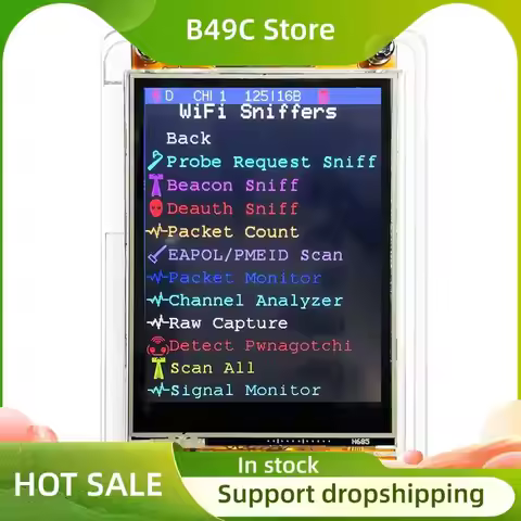 B49C ESP32 Marauder Development Board Portable 2.8" 240X320 Smart Display 1.7.2 Firmware For CYD Mar