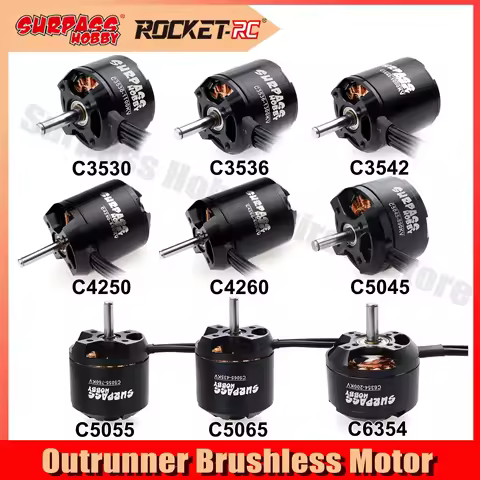 Surpass Hobby 2822 2830 3530 3542 3548 4250 4260 5055 5065 6345 Brushless Motor for RC Fixed-wing FP