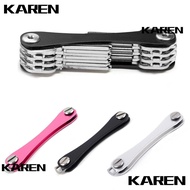 KAREN1 Key Organizer Metal Mini Smart EDC Gear Holder