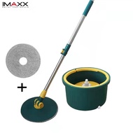 IMAXX Spin Flat Mop Round Head Quick Dry Microfiber