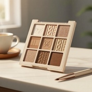 DIKALU 9 Shades Earthy Glitter Highlighter Eyeshadow Palette DIKALU 9 Warna Palet Pembayang Mata & P