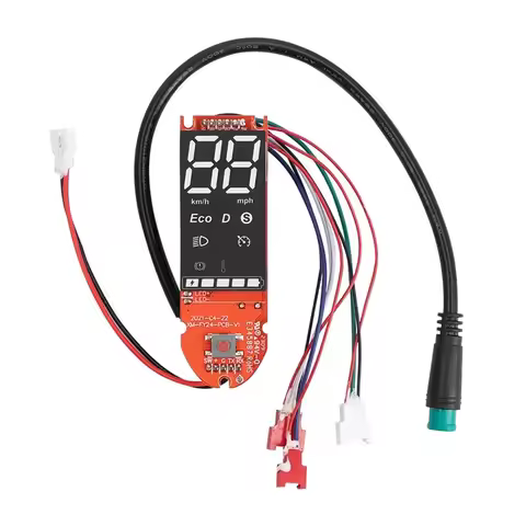 36V E-Scooter Dashboard Meter 7.2x2.3cm Aluminum Display Instrument With 24.9cm Line For Xiaomi For 