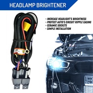 H4 Headlight Bulb Power Cable Set Headlamp Headlight Socket Relay Headlamp Relay Wire Kit H4 Socket 