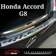 Honda Accord G8 Rear Guard Bumper Protector Stainless Steel Titanium Black Rear Bumper Cover