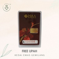 [Kedai Emas Gemilang] 8001136 Maa 1G (A034994) Gold Bar (1.72Cm) (1G) [999 Gold]