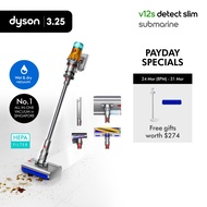 Dyson V12s Detect Slim Submarine™ HEPA Wet & Dry Vacuum with Complimentary gifts worth $274