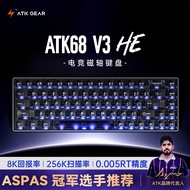 ATK68V2/V3 Professional Gaming Mechanical Keyboard Full Aluminum Magnetic Switch Ultra-Low Latency C