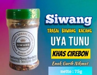 Uya Tunu Siwang trasi bawang kacang kemasan botol isi 75 g bersih