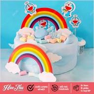 Rainbow sticks (10 pieces - many designs) to decorate jelly cakes and cream cakes