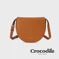 【Crocodile】鱷魚皮件 Naturale 3.0系列 側背包 經典斜背包 義大利植鞣-0104-10302-新品上市 咖啡色