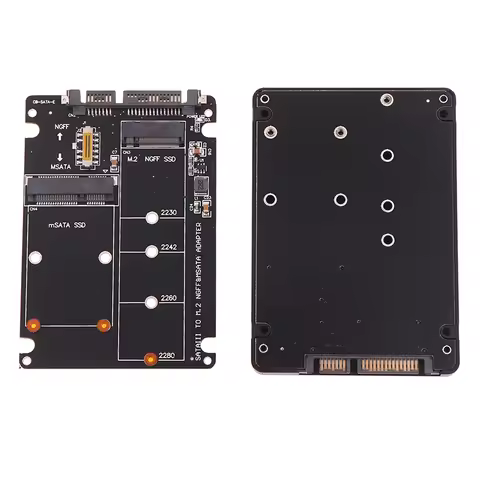 SATA 60Gbps To M2 NGFF SATA SSD MSATA SSD Adapter MSATA To SATA M.2 NGFF To SATA Hard Disk Adapter B