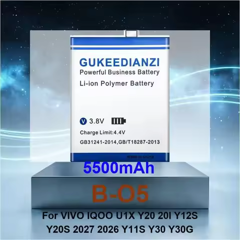 Battery For VIVO IQOO U1X Y20 20I Y12S Y20S 2027 2026 Y11S Y30 Y30G 8 Pro X60 Neo 9 9Pro X27 128G 5 