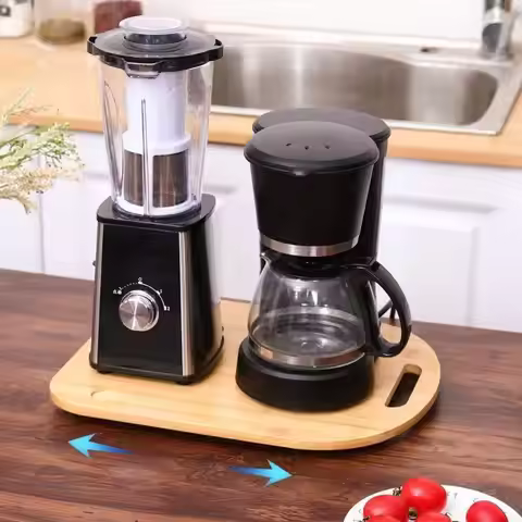 F92F Wooden Board for Stand Mixer TM5 TM 6 Processor Sliding Mat Coffee Maker Pad Waterproof Kitchen