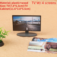 【In-Stock】 100% New Retro Mini Portable Tv Television Watch Tv Dollhouse Scene Ob11 Model Miniature 