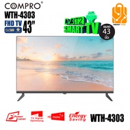 Compro Smart TV Digital HD แอลอีดี ดิจิตอลทีวี ขนาด 43 นิ้ว รุ่น 430N806 รองรับ WiFi/ไม่ต้องใช้กล่องดิจิตอล (รับประกัน 1 ปี)