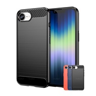 For iPhone 17e 2026 Case Cover iPhone 16e iPhone16e Capas Carbon Fibre Phone Bumper Shockproof Back 