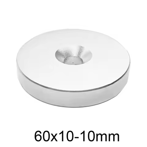 60x10-10 mm Round Magnet 60*10 Hole 10mm For Home Refrigerators, Offices DIY 60x10-10mm 60*10-10