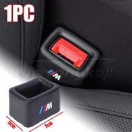 [Ready Stock] BMW M Logo Universal Car Seat Belt Socket Protective Cover Silicone Car Safety Seat Be