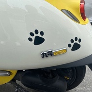 Cat Paw Car Sticker Dog Paw Print Scratch Cover Decoration Electric Vehicle Car Personalized Sticker