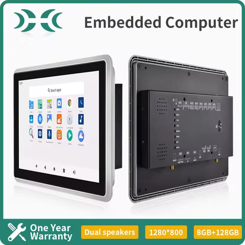 IXHUB 10.1" Industrial Grade All in One Embedded Touch Panel IP65 Waterproof Monitor RS232 RS485 TTL