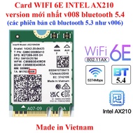 WIFI Card 6E INTEL AX210, Killer AX1675 latest version 008, 5374Mbps and Bluetooth 5.4 WIFI 6E WIFI 