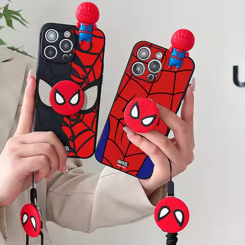 Cartoon 3D Spider Man Tpu Case For Vivo Y33S Y17 Y28 Y20 Y19 Y16 Y93 Y78 Y75 Y35 Y36 Y22 Y15S Y31 Y5
