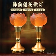 J-9/Buddha Lamp Lotus Lamp Lamp for Buddha Worship Colorful Buddha Front Guanyin Buddha Worshiping L