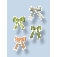 Mini satin ribbon with pearls, size 1/ 2 inches = 1.25 cm, ready to use | Ready-made satin ribbon | 