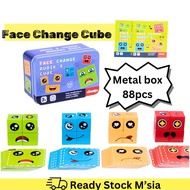 New 88pcs Face Change Rubik Cube Cube Board Game Muka Tukar Rubik Cube Emoji Rubic Cube 表情变脸魔方 立体拼图