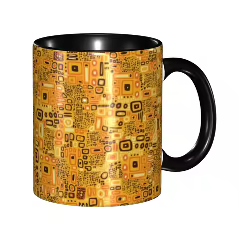 Gustav Klimt Klimt Painting Pop Art Coffee Mugs DIY Personalized Pattern Ceramic Mug Cup Creative Pr