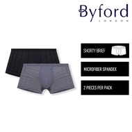 Byford Seluar Dalam Lelaki (2 Pcs) | Microfibre Spandex Shorty Brief - BUB770S