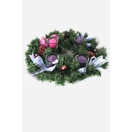Advent Wreath with Candles - 10 x 6 x 10 inches (C9-3212)