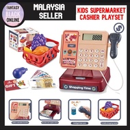#ReadyStock Cashier Machine Toys Pretend Play Set Supermarket Cash Register Casher Mainan Budak Pere