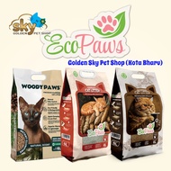 Eco Paws & Woody Paws Pasir Kucing 6 Liter (2.5kg) | Pinewood / Cassava / Coffee Ground