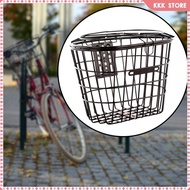 [Wishshopefhx] Bike Basket Convenient Accessories Lightweight Portable Front Frame Bike