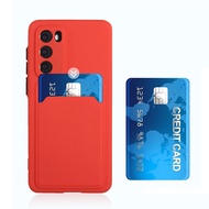 Case with card holder for iphone 10 x xr xs max 7 8 plus se 2020 2022 shockproof silicone cover card package shell