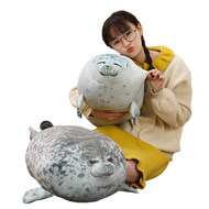 30~80Cm Simulated Seal Plush Toy White Phocidae Grey Soft Aquatic Stuffed Animal Doll Kids Gift 30/4