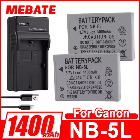 NB-5L Battery 1400mAH 3.7V Suitable for Canon SX200 SX210 SX220 SX230 IXUS850 IXUS990 IXUS980 IXUS97