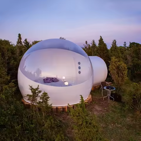 Outdoor Camping Transparent Inflatable Bubble Tent Hemispheres Clear House Garden Cabin Lodge Starry