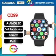 CD99 Cellular Card Version Smart Watch with 2GB RAM AMOLED Display Wifi Connectivity for Business An