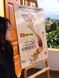 Tranh tráng gương 3D bản đồ Việt Nam 34 tỉnh bản đồ gỗ 3D tráng gương 34 tỉnh Việt nam bản đồ việt n