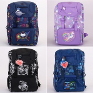 ⭐⭐Australian Schoolbag smiggle Backpack Primary School Students Reduce Burden Children Double Buckle Messenger Backpack Large Capacity with Chest Buckle