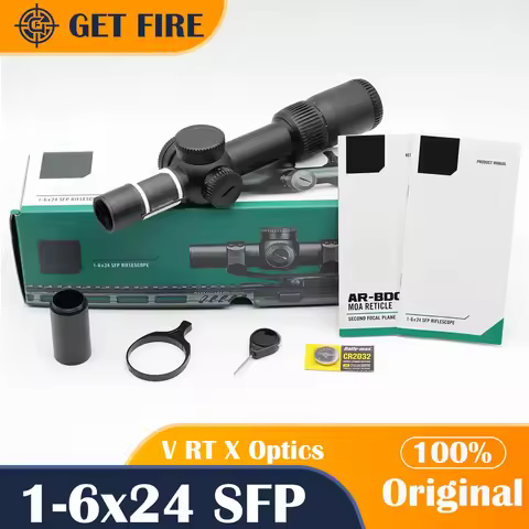 Original V*nom 1-6x24 SFP Tactical Riflescope AR-BDC3 Turret Lock Hunting with Red Illumination Wide