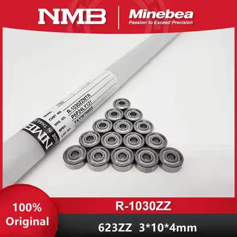 Original NMB bearing R-1030ZZ 3*10*4mm 623ZZ Minebea deep groove ball bearings 1030 623 623Z 3x10x4 